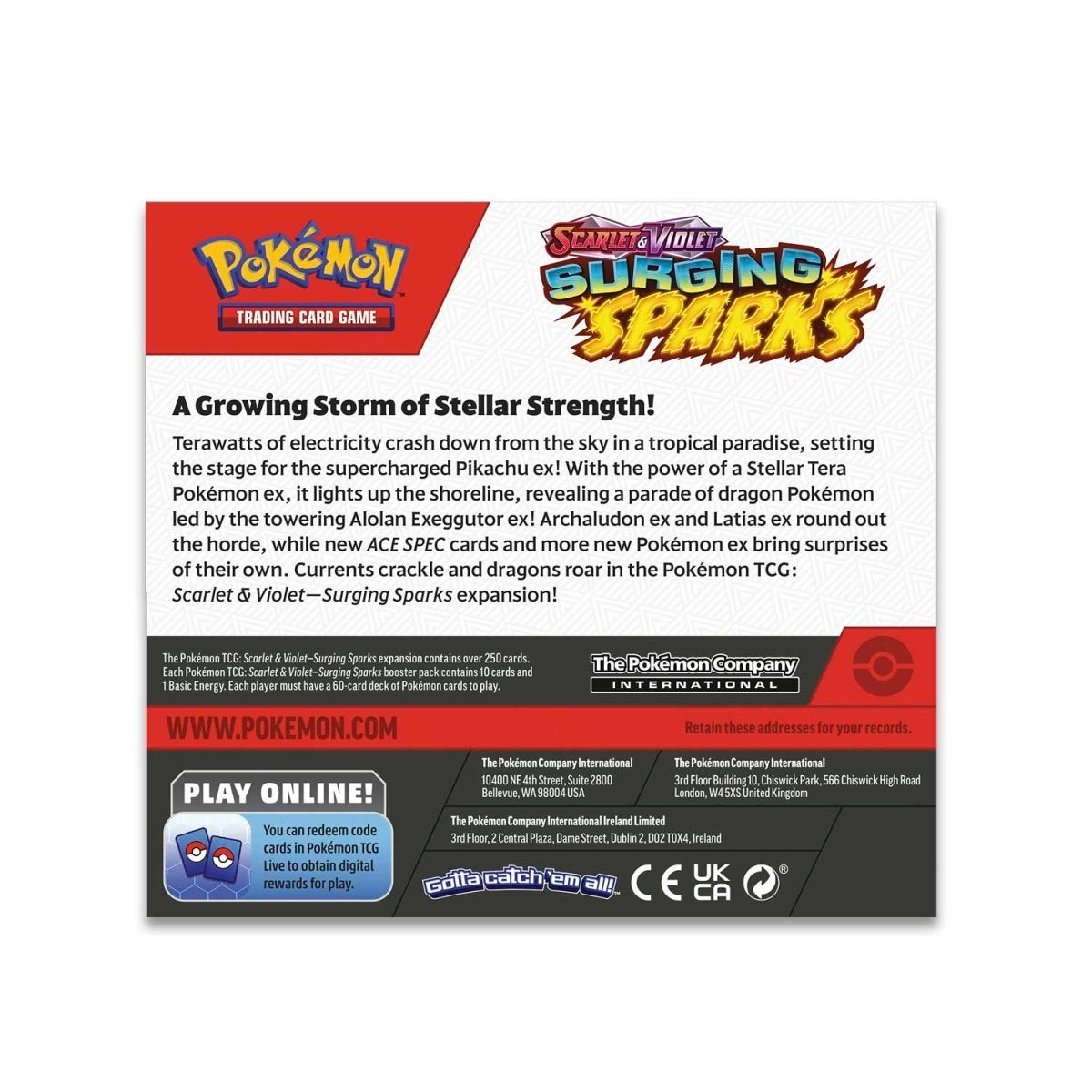 Surging Sparks Booster Box 36 Packs Sealed
