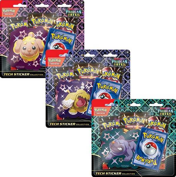 Pokemon TCG Paldean Fates Tech Sticker Collection