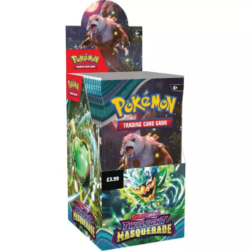 Pokemon TCG: Twilight Masquerade Sealed Half Booster Box (18 packs)