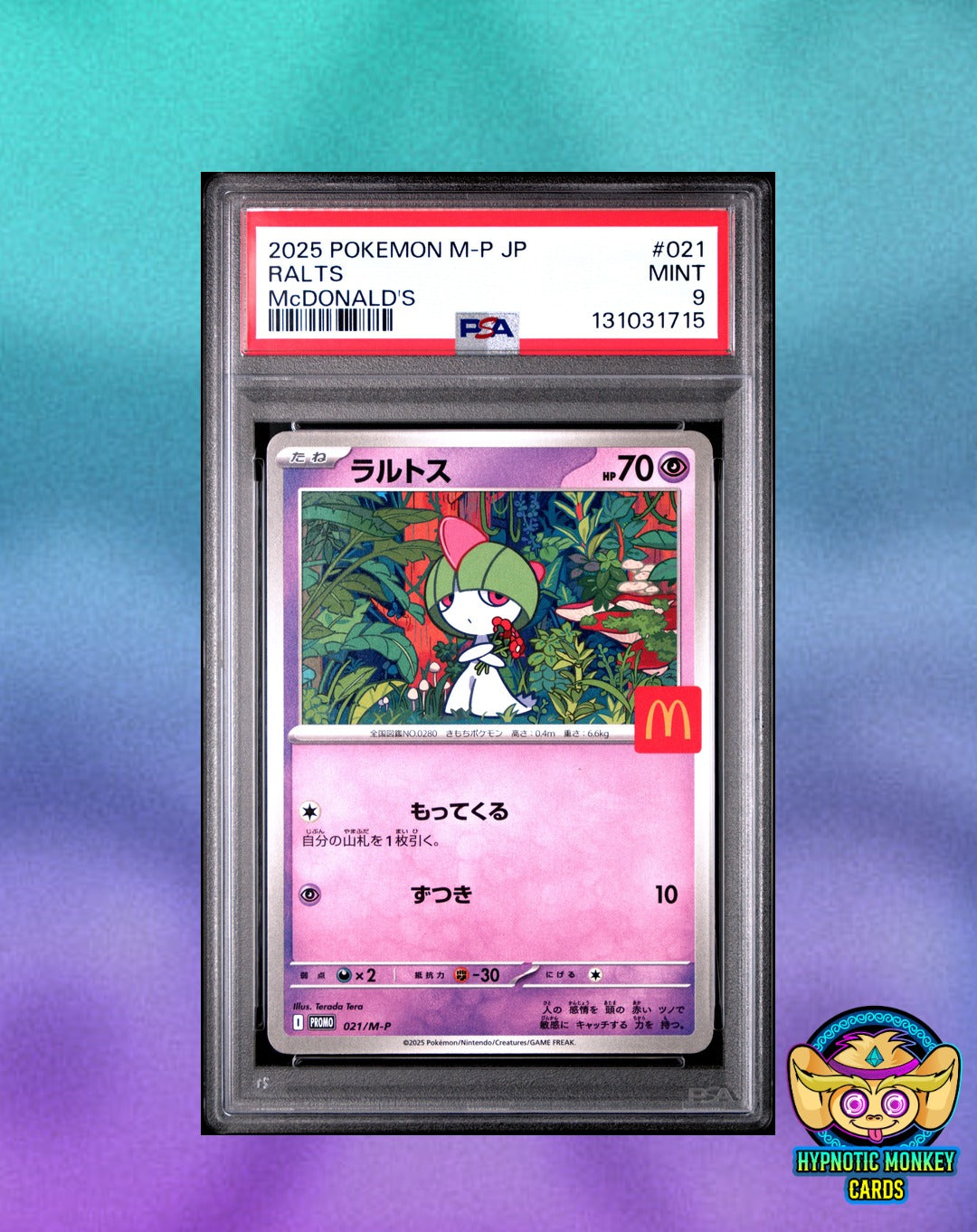 Pokemon Ralts 021 McDonald's Promo JP PSA 9