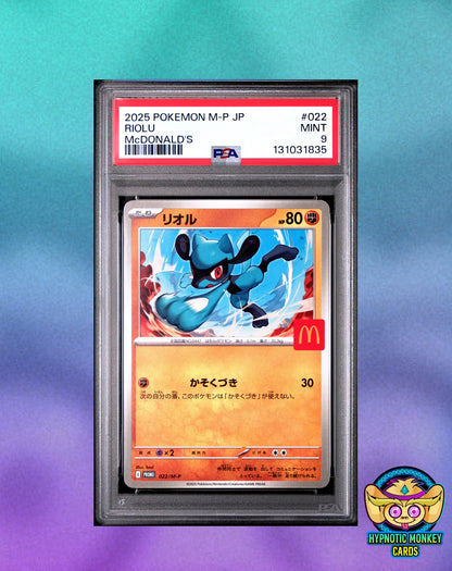 Pokemon Riolu 022 McDonald's Promo JP PSA 9