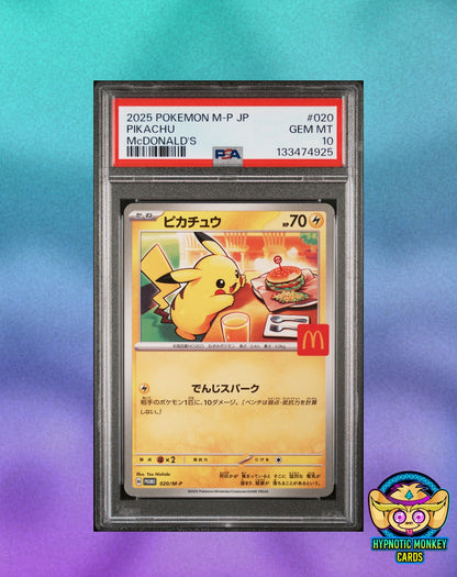 PSA 10 Sequential Set 2025 McDonald's Pikachu 020 etc FULL SET 017-022 Japanese