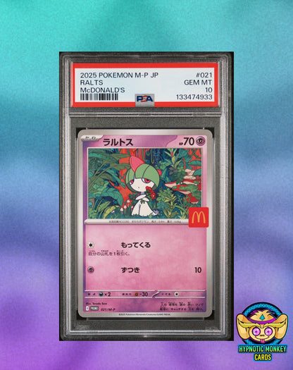 Sequential Certs Pikachu 020 Ralts 021 Riolu 022 Burgerchu McDonald's PSA 10