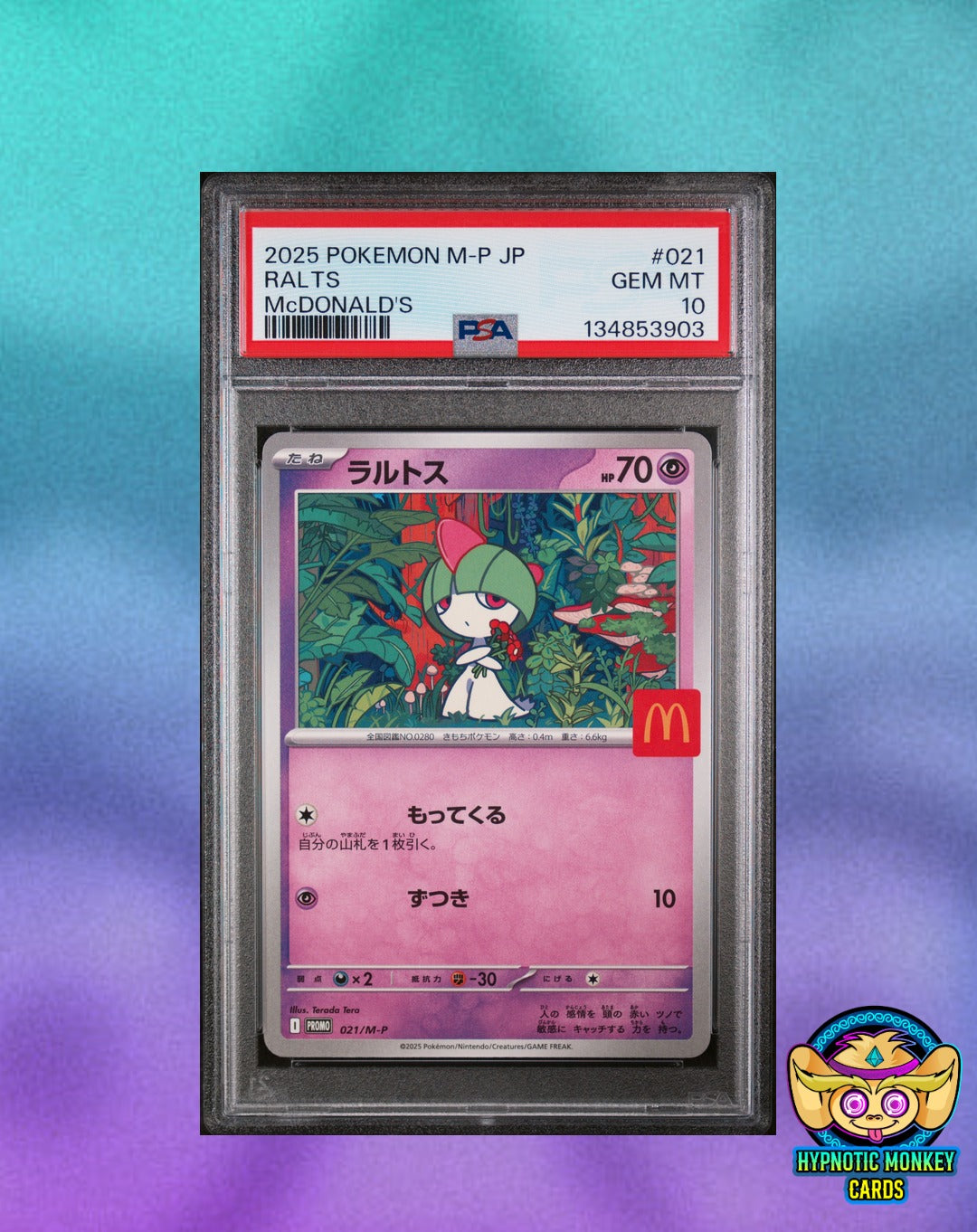 Pokemon Ralts 021 McDonald's Promo JP PSA 10