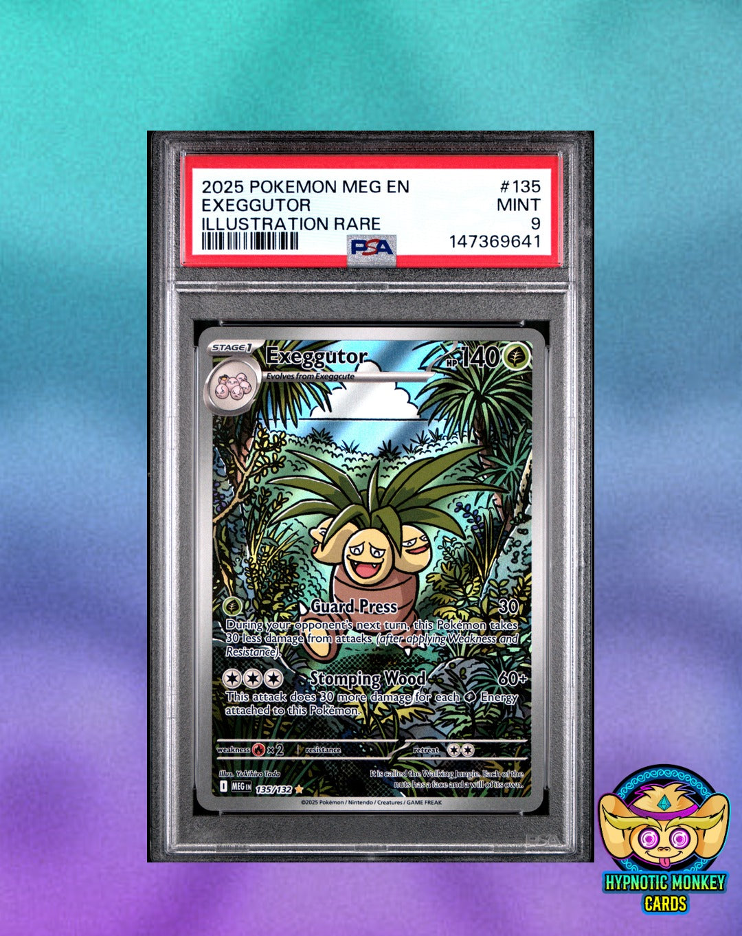Pokemon Exeggutor 135 Mega Evolution PSA 9
