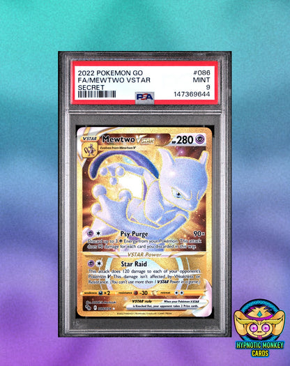 Pokemon Mewtwo Vstar 086 GO PSA 9