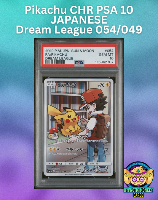 Pikachu 054/049 CHR PSA 10 Japanese Dream League