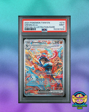 Pokemon GRENINJA ex 214 Twilight Masquerade PSA 9