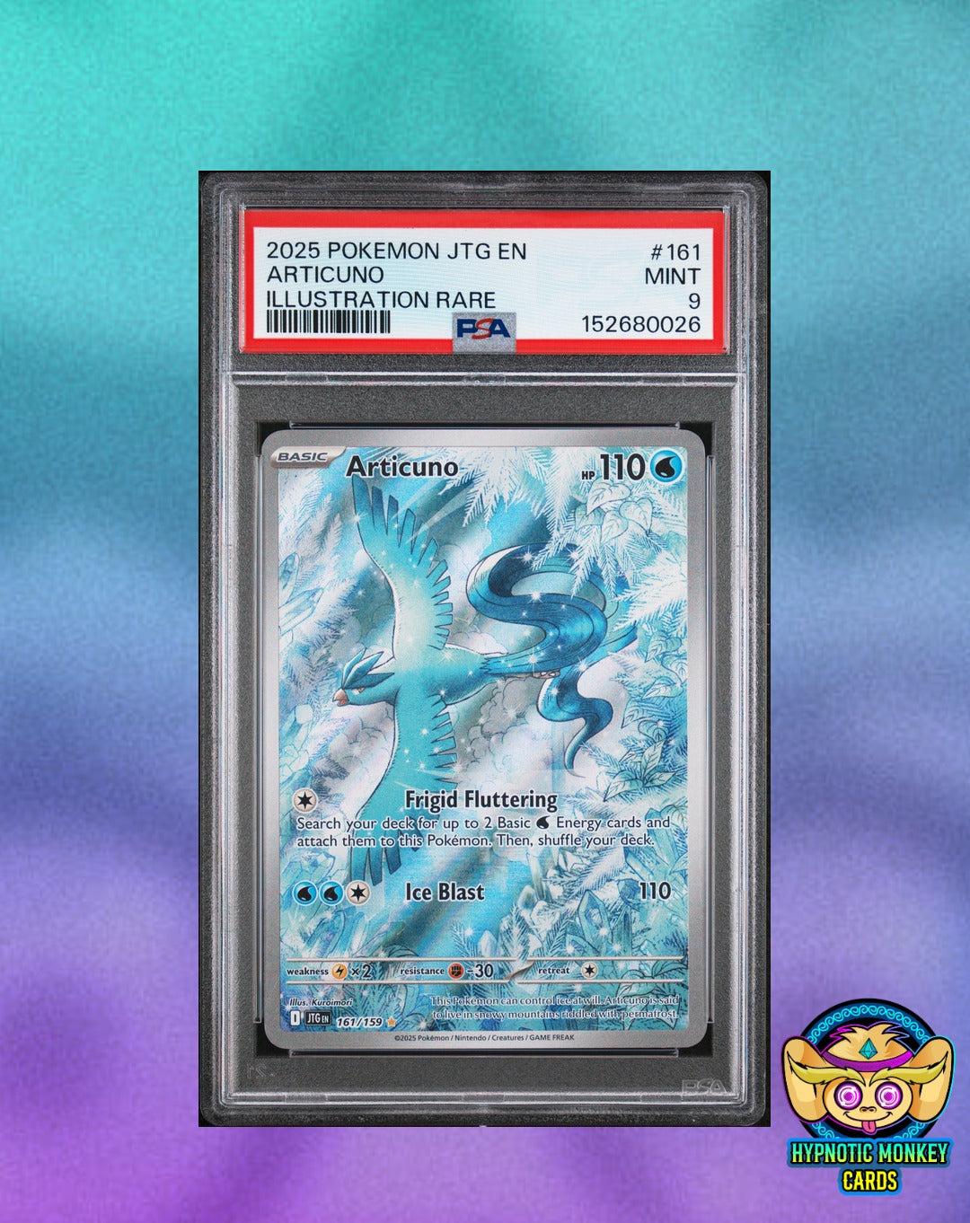 Pokemon Articuno 161 Journey Together PSA 9