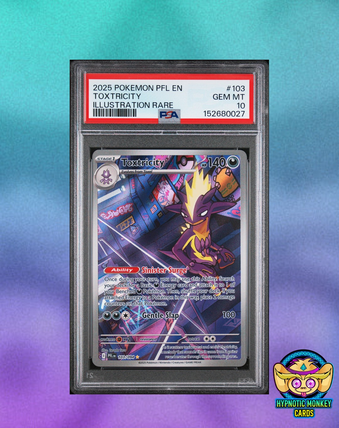 Pokemon Toxtricity 103 Phantasmal Flames PSA 10