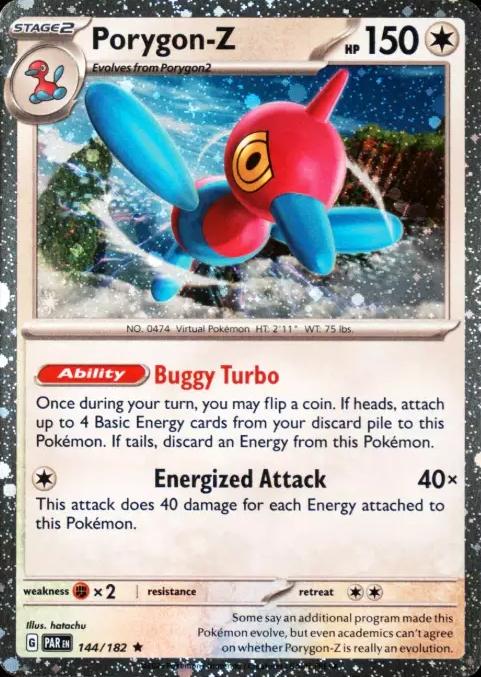 PAR 144/182 Porygon-Z Cosmos Holo Promo with TCG Live Code Card