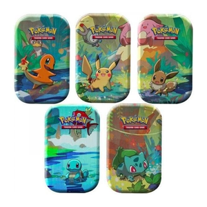 Pokémon TCG: Kanto Friends Mini Tin art set