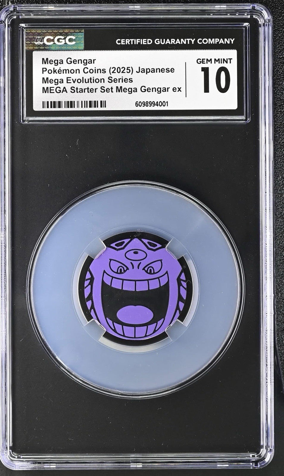 POP 1 CGC 10 Gem Mint Mega Gengar Ex Pokemon Coin Japanese