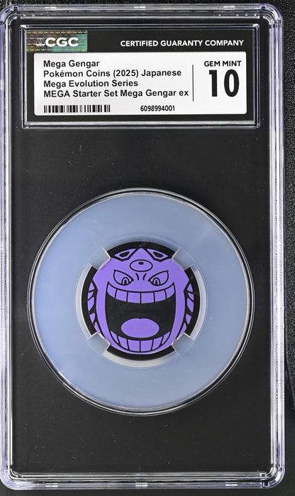 POP 1 CGC 10 Gem Mint Mega Gengar Ex Pokemon Coin Japanese