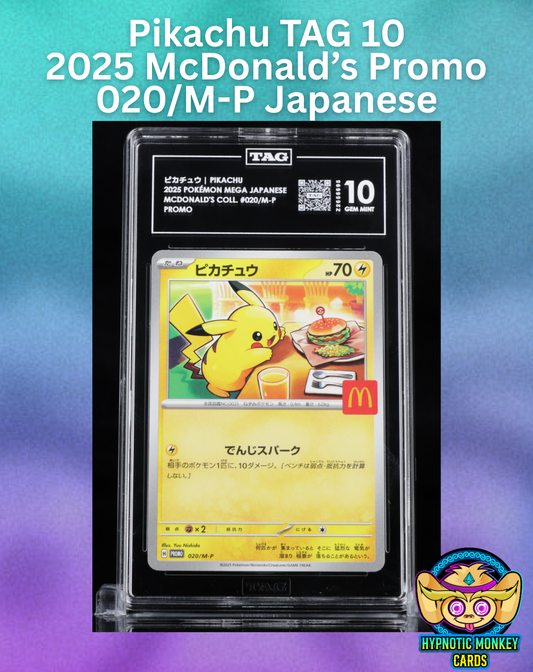 Pikachu 020/M-P Japanese McDonald's Promo TAG 10