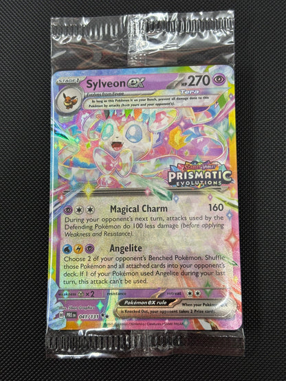 Prismatic Evolutions Surprise Box Stamped Sylveon EX 041/131