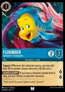 Flounder - Collector's Companion - Ursula's Return (Uncommon) [4URS-144]