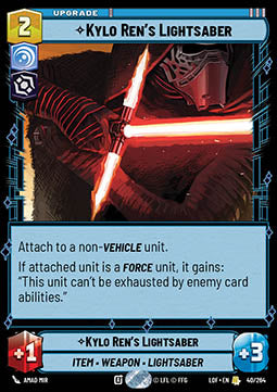 Kylo Ren's Lightsaber (V.1) - Legends of the Force (Rare) [LOF-040]