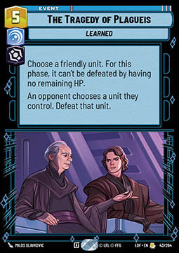 The Tragedy of Plagueis (V.1) - Legends of the Force (Rare) [LOF-043]