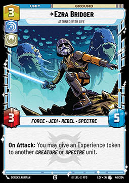 Ezra Bridger, Attuned With Life (V.1) - Legends of the Force (Uncommon) [LOF-046]