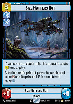 Size Matters Not (V.1) - Legends of the Force (Rare) [LOF-056]