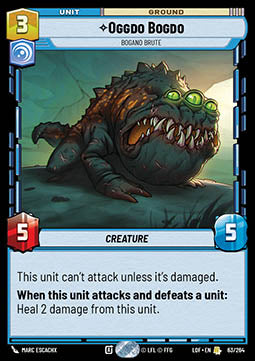 Oggdo Bogdo, Bogano Brute (V.1) - Legends of the Force (Rare) [LOF-063]