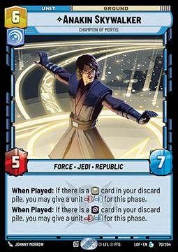 Anakin Skywalker, Champion of Mortis (V.1) - Legends of the Force (Legendary) [LOF-070]