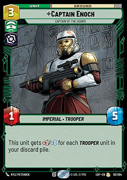 Captain Enoch, Captain of the Guard (V.1) - Legends of the Force (Rare) [LOF-083]