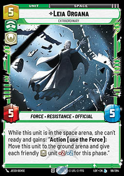 Leia Organa, Extraordinary (V.1) - Legends of the Force (Legendary) [LOF-098]