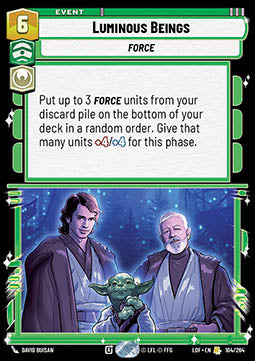 Luminous Beings (V.1) - Legends of the Force (Rare) [LOF-104]