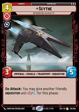Scythe, Intimidating Silhouette (V.1) - Legends of the Force (Rare) [LOF-135]