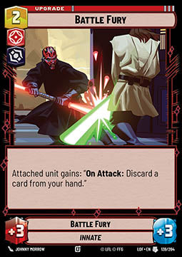 Battle Fury (V.1) - Legends of the Force (Uncommon) [LOF-139]
