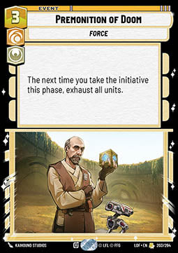 Premonition of Doom (V.1) - Legends of the Force (Rare) [LOF-203]