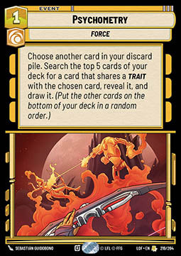 Psychometry (V.1) - Legends of the Force (Rare) [LOF-219]