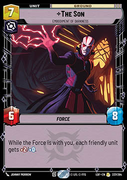 The Son, Embodiment of Darkness (V.1) - Legends of the Force (Rare) [LOF-237]