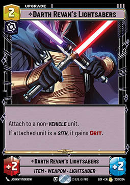 Darth Revan's Lightsabers (V.1) - Legends of the Force (Rare) [LOF-238]