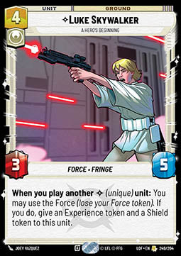 Luke Skywalker, A Hero's Beginning (V.1) - Legends of the Force (Rare) [LOF-249]