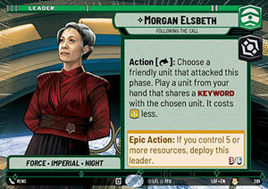Morgan Elsbeth, Following the Call (V.1) - Legends of the Force: Extras (Rare) [XLOF-269]