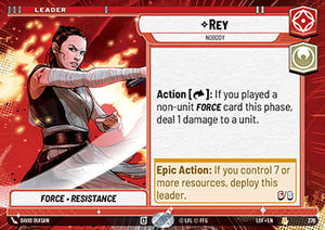 Rey, Nobody (V.1) - Legends of the Force: Extras (Rare) [XLOF-276]