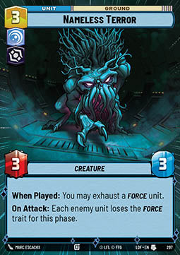 Nameless Terror - Legends of the Force: Extras (Uncommon) [XLOF-297]