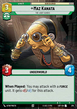 Maz Kanata, The Light Guides (V.1) - Legends of the Force: Extras (Uncommon) [XLOF-375]