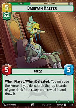 Dagoyan Master (V.1) - Legends of the Force: Extras (Uncommon) [XLOF-379]