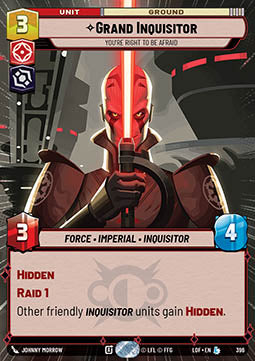 Grand Inquisitor, You're Right to Be Afraid (V.1) - Legends of the Force: Extras (Legendary) [XLOF-396]