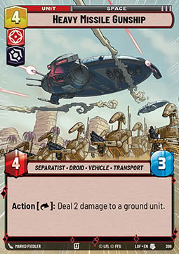 Heavy Missile Gunship (V.1) - Legends of the Force: Extras (Uncommon) [XLOF-398]