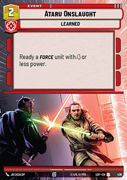 Ataru Onslaught (V.1) - Legends of the Force: Extras (Uncommon) [XLOF-438]