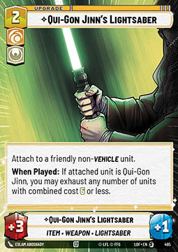 Qui-Gon Jinn's Lightsaber (V.1) - Legends of the Force: Extras (Special) [XLOF-465]