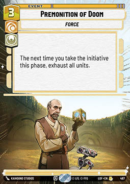 Premonition of Doom (V.1) - Legends of the Force: Extras (Rare) [XLOF-467]