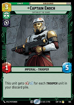 Captain Enoch, Captain of the Guard (V.2) - Legends of the Force (Rare) [LOF-585]