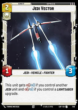 Jedi Vector (V.2) - Legends of the Force (Uncommon) [LOF-746]