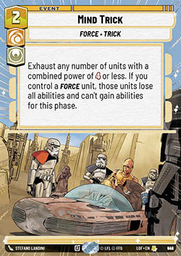Mind Trick (V.2) - Legends of the Force: Extras (Rare) [XLOF-942]